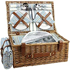 Happypicnic wicker picnic for sale  Delivered anywhere in Ireland