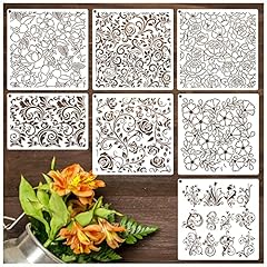 Large flower stencils for sale  Delivered anywhere in USA 