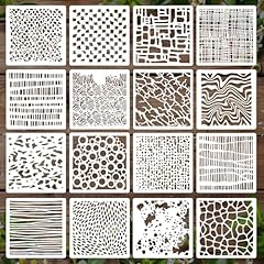 16pc reusable stencils for sale  Delivered anywhere in UK