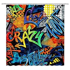 Graffiti shower curtain for sale  Delivered anywhere in USA 
