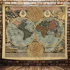 Vintage map tapestry for sale  Delivered anywhere in USA 