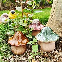 3pcs ceramic mushroom for sale  Delivered anywhere in USA 