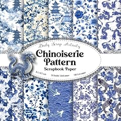 Chinoiserie pattern scrapbook for sale  Delivered anywhere in UK