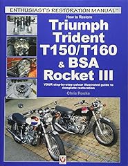 Used, How to Restore Triumph Trident T150/T160 & BSA Rocket for sale  Delivered anywhere in Canada