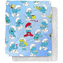 Smurfs blanket x60 for sale  Delivered anywhere in USA 