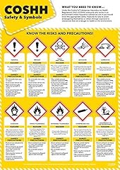 Coshh safety symbols for sale  Delivered anywhere in UK