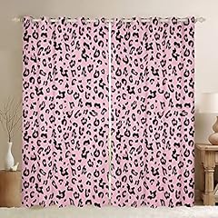 Pink leopard curtains for sale  Delivered anywhere in UK