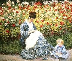 Madame Monet and Child in a Garden 1875 Claude Monet for sale  Delivered anywhere in Canada