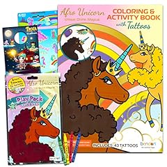 Afro unicorn coloring for sale  Delivered anywhere in USA 