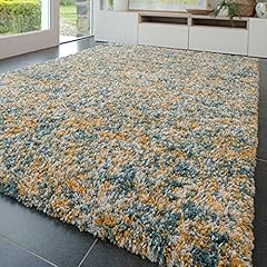 Ochre fluffy shaggy for sale  Delivered anywhere in UK