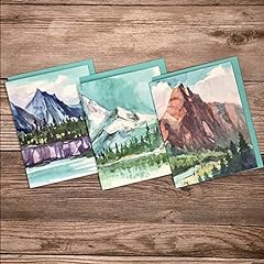 Watercolor mountain landscapes for sale  Delivered anywhere in USA 