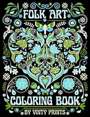 Folk art coloring for sale  Delivered anywhere in UK