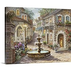 Cobblestone fountain canvas for sale  Delivered anywhere in USA 