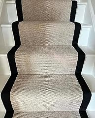 Stair runner black for sale  Delivered anywhere in UK