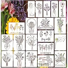 Flower stencils painting for sale  Delivered anywhere in USA 