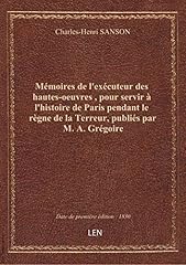 Mémoires exécuteur hautes d'occasion  Livré partout en France