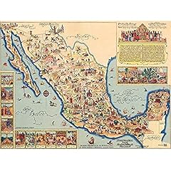 Pictorial map mexico d'occasion  Livré partout en France