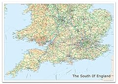 South england map for sale  Delivered anywhere in UK