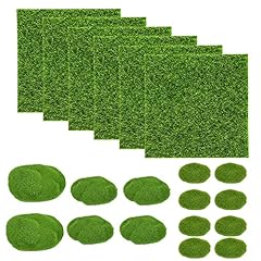 SNAGAROG 6 Pcs Artificial Grass Mat and 14 Pcs Artificial for sale  Delivered anywhere in UK