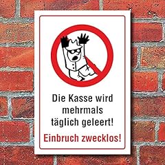 Werbepunkt schild kassenleerun gebraucht kaufen  Wird an jeden Ort in Deutschland