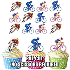 Cyclist cake decorations for sale  Delivered anywhere in UK