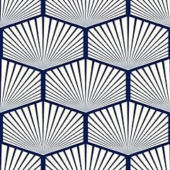 Rewallpaper blue geometric for sale  Delivered anywhere in UK