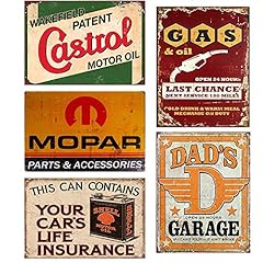 Flowerbeads Old Vintage Signs Motor Oil Gas Dad's Garage for sale  Delivered anywhere in Canada