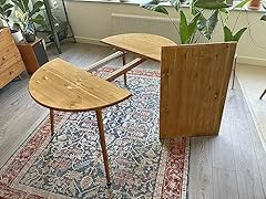 Round extendable dining for sale  Delivered anywhere in UK