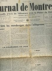 Journal montreux feuille d'occasion  Livré partout en France