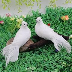 2pcs white doves for sale  Delivered anywhere in USA 