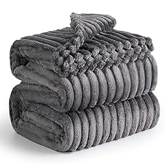 Bedsure grey fleece for sale  Delivered anywhere in USA 