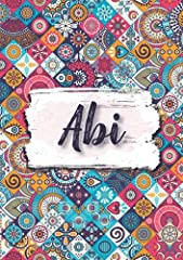 Abi notebook personalized for sale  Delivered anywhere in UK