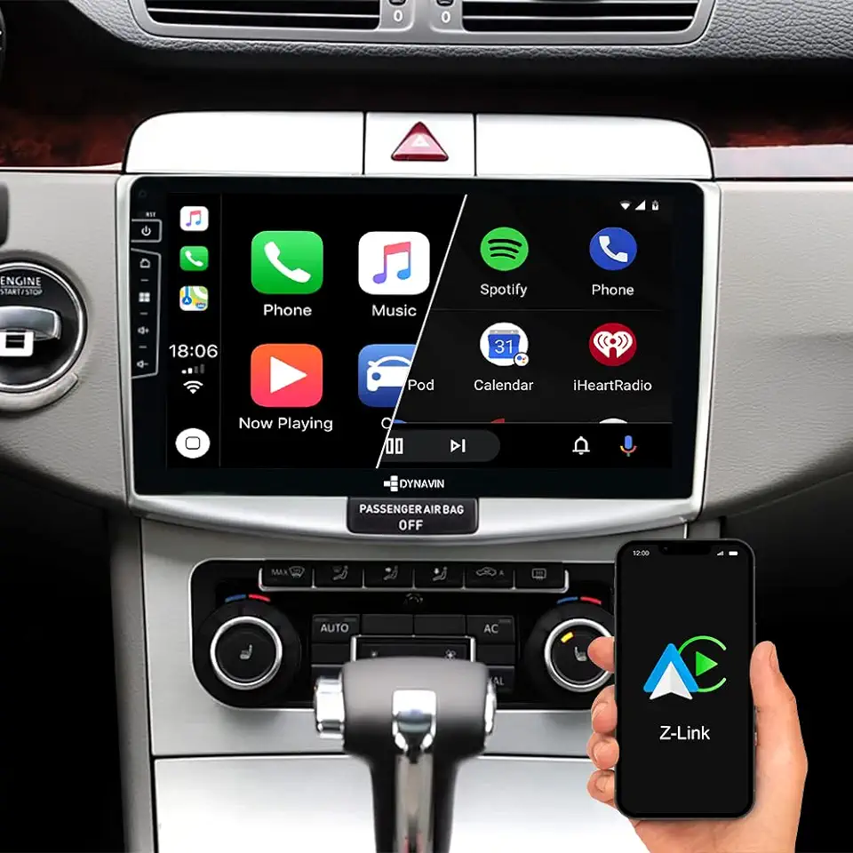 DYNAVIN Android bilradio GPS för VW Passat B6, 10,1 tums OEM-radio med BT | Inkl. DAB+; kompatibel med Wireless Carplay och Android Auto: D8-B6S Flex till salu  