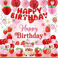 Strawberry birthday party for sale  Delivered anywhere in USA 