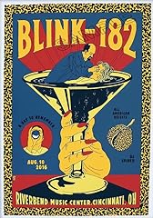 Blink 182 poster usato  Spedito ovunque in Italia 