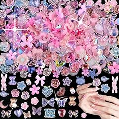 Pink nail bow for sale  Delivered anywhere in UK