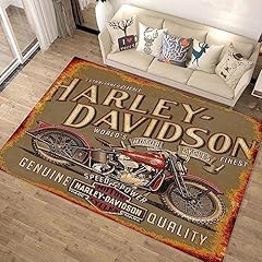 Retro harley rug for sale  Delivered anywhere in USA 