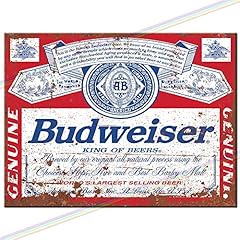 Budweiser funny metal for sale  Delivered anywhere in UK