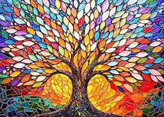 Colorful tree jigsaw for sale  Delivered anywhere in UK