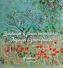 Paysages fleurs brodés d'occasion  Livré partout en France