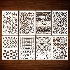 8pcs stencils crafts for sale  Delivered anywhere in UK