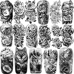 Fogli tatuaggi temporanei usato  Spedito ovunque in Italia 