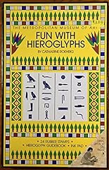 Fun hieroglyphs rubber for sale  Delivered anywhere in USA 