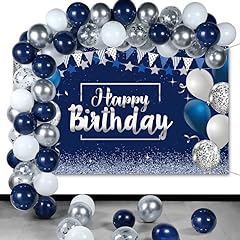 Navy blue birthday for sale  Delivered anywhere in USA 