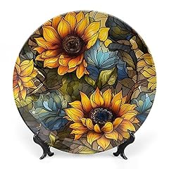 Sunflower flower stained for sale  Delivered anywhere in USA 