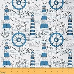 Lighthouse fabric yard for sale  Delivered anywhere in USA 