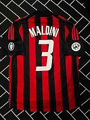 Generic Maldini#3 Retro Maglia 2002-2003 Full Patch Red&Black Color (L) usato  Spedito ovunque in Italia 