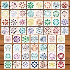 60pcs mandala stencils for sale  Delivered anywhere in UK
