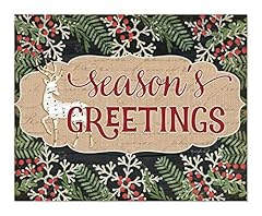 Season greetings rustic for sale  Delivered anywhere in USA 