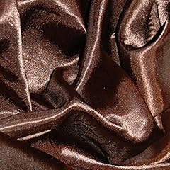 Brown silky satin for sale  Delivered anywhere in UK
